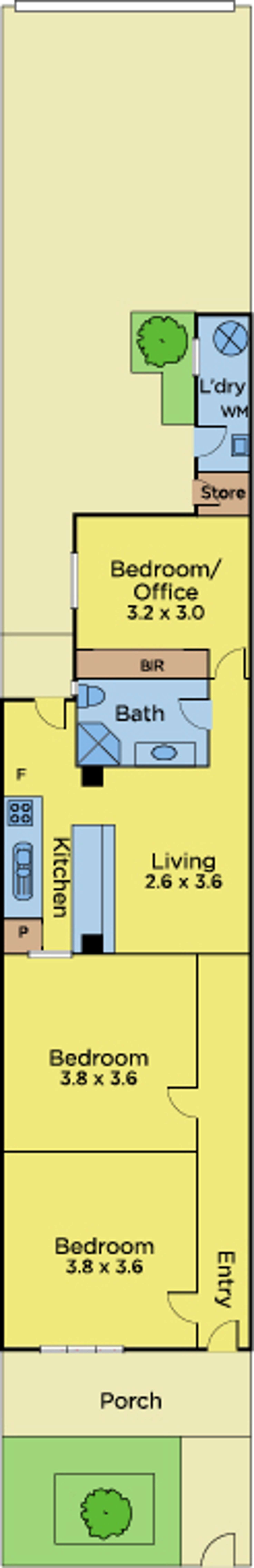 Floorplan of Homely house listing, 314 Station Street, Carlton North VIC 3054