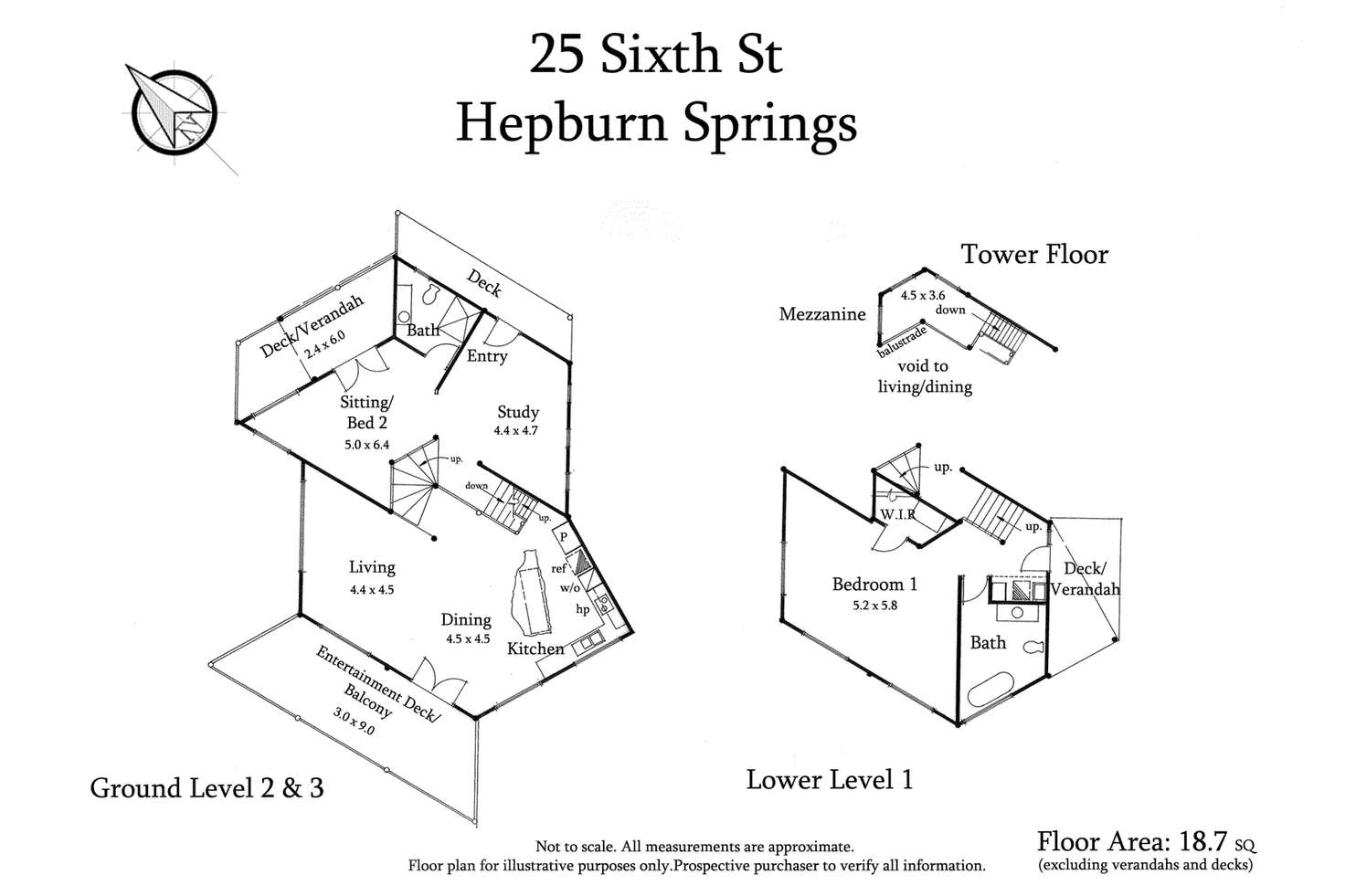 Floorplan of Homely house listing, 25 Sixth Street, Hepburn Springs VIC 3461