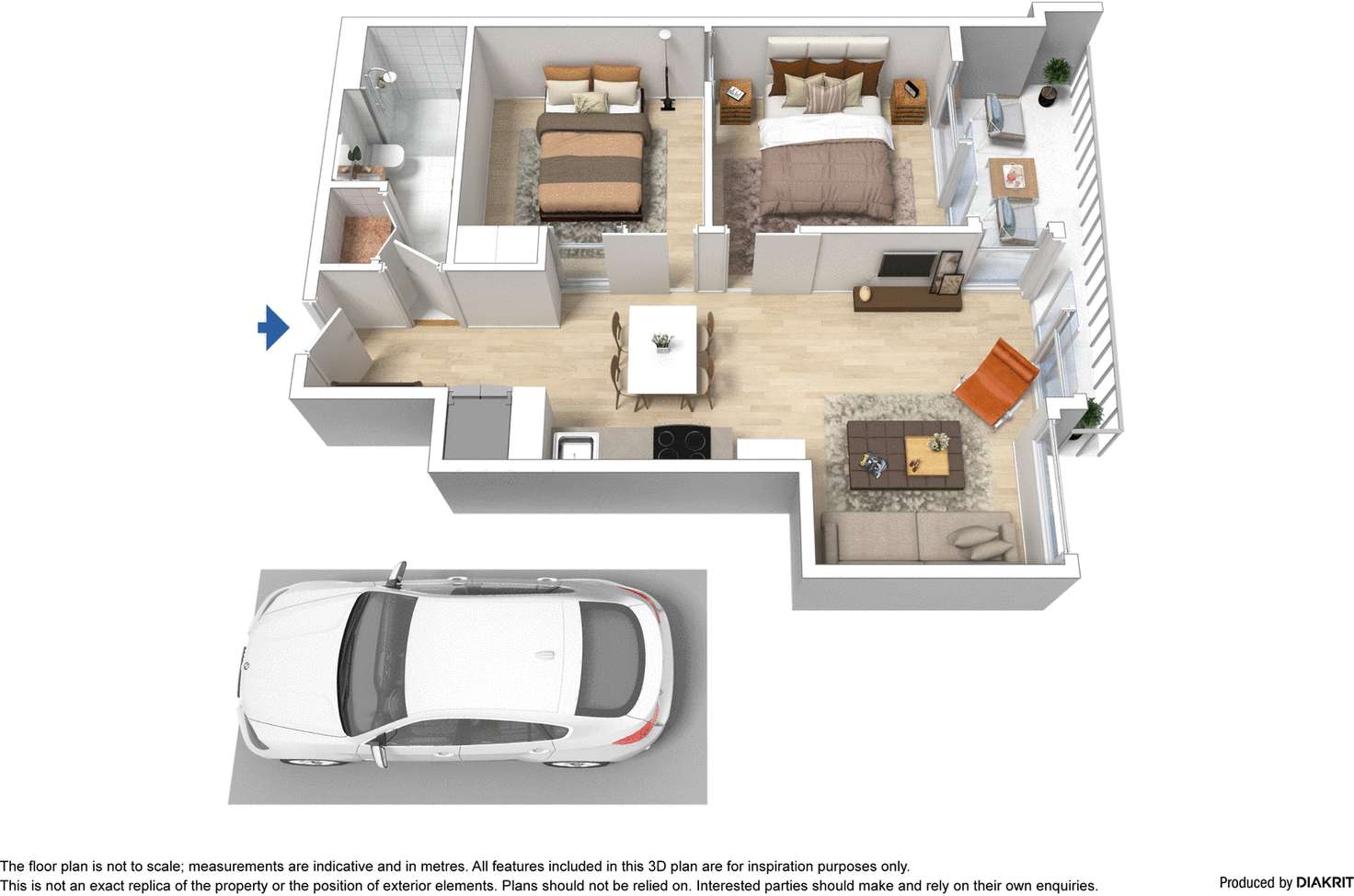 Floorplan of Homely apartment listing, 708/123 Pelham Street, Carlton VIC 3053