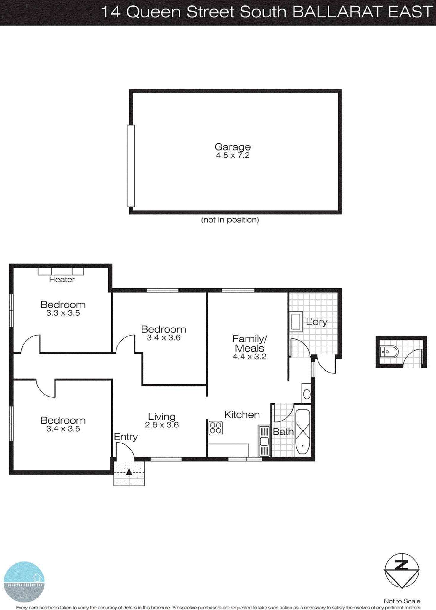 Floorplan of Homely house listing, 14 Queen Street South, Ballarat East VIC 3350