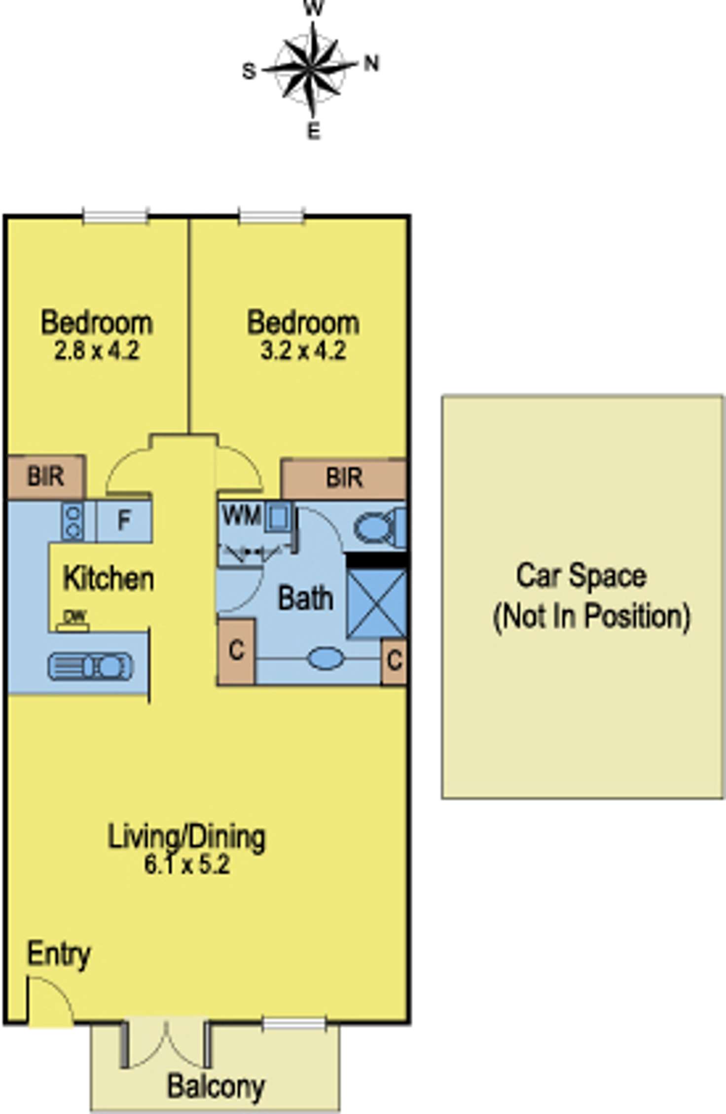 Floorplan of Homely apartment listing, 82/682 Nicholson Street, Fitzroy North VIC 3068