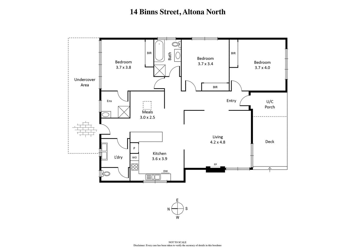 Floorplan of Homely house listing, 14 Binns Street, Altona North VIC 3025