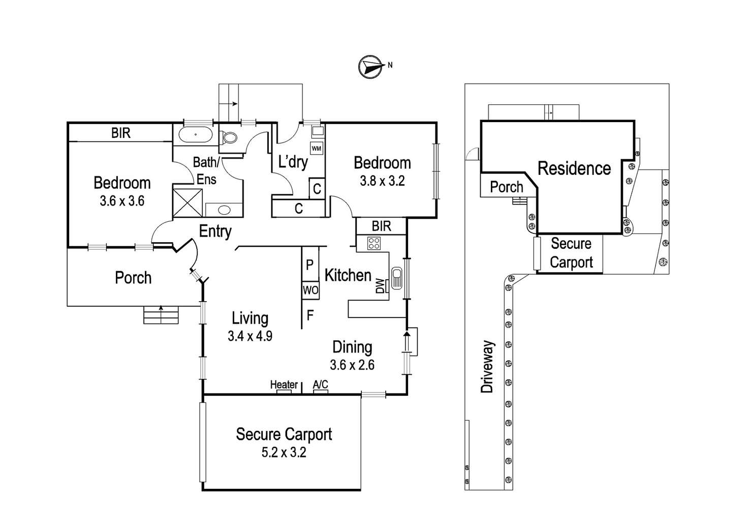 Floorplan of Homely unit listing, 3A Glover Street, Heidelberg Heights VIC 3081