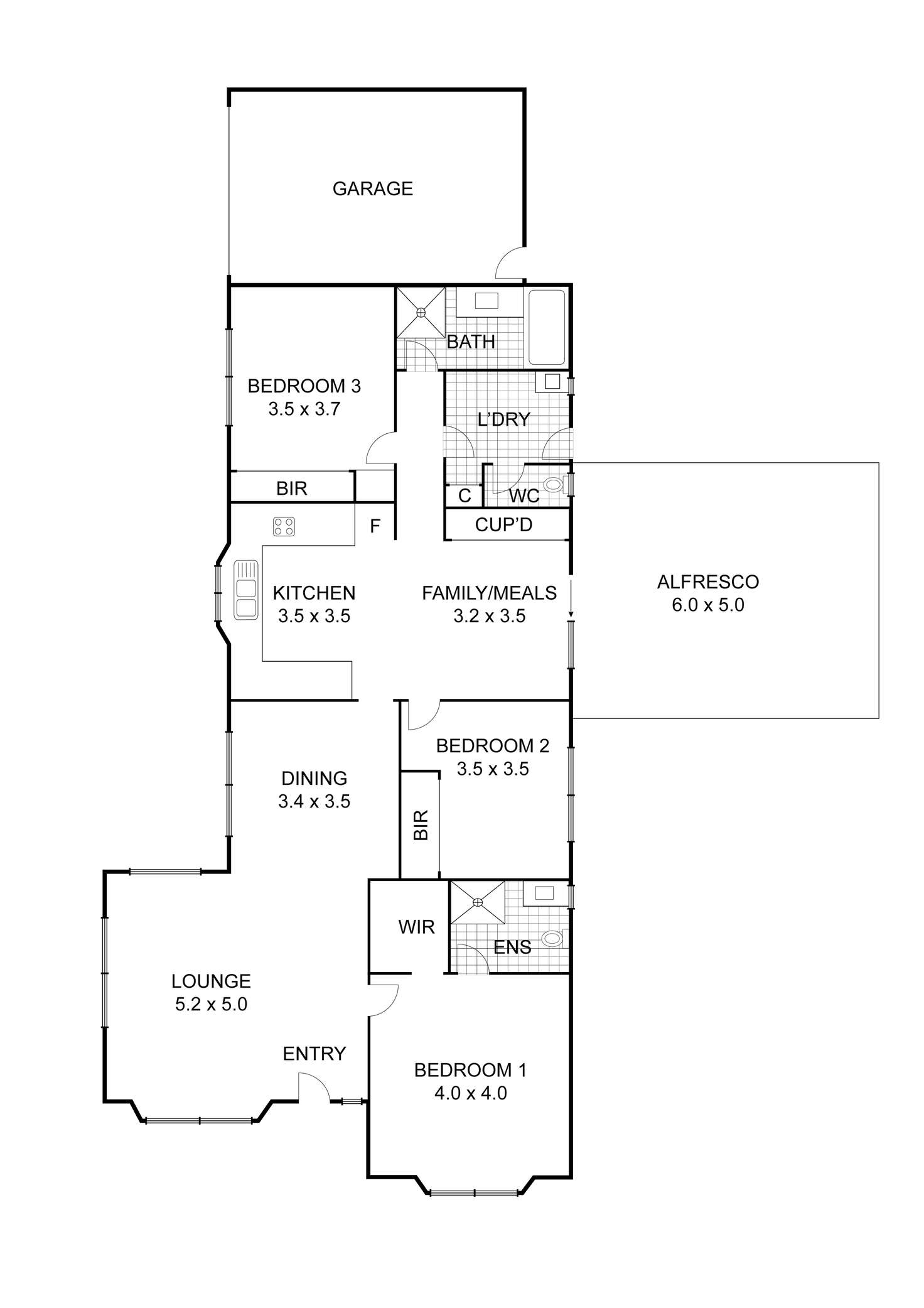 Floorplan of Homely house listing, 55 Queen Street, Wallan VIC 3756