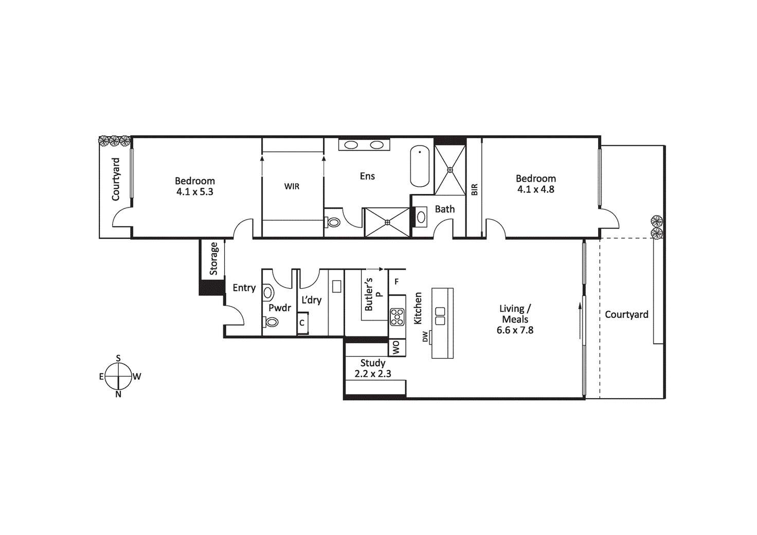 Floorplan of Homely apartment listing, G01/28 Powlett Street, East Melbourne VIC 3002