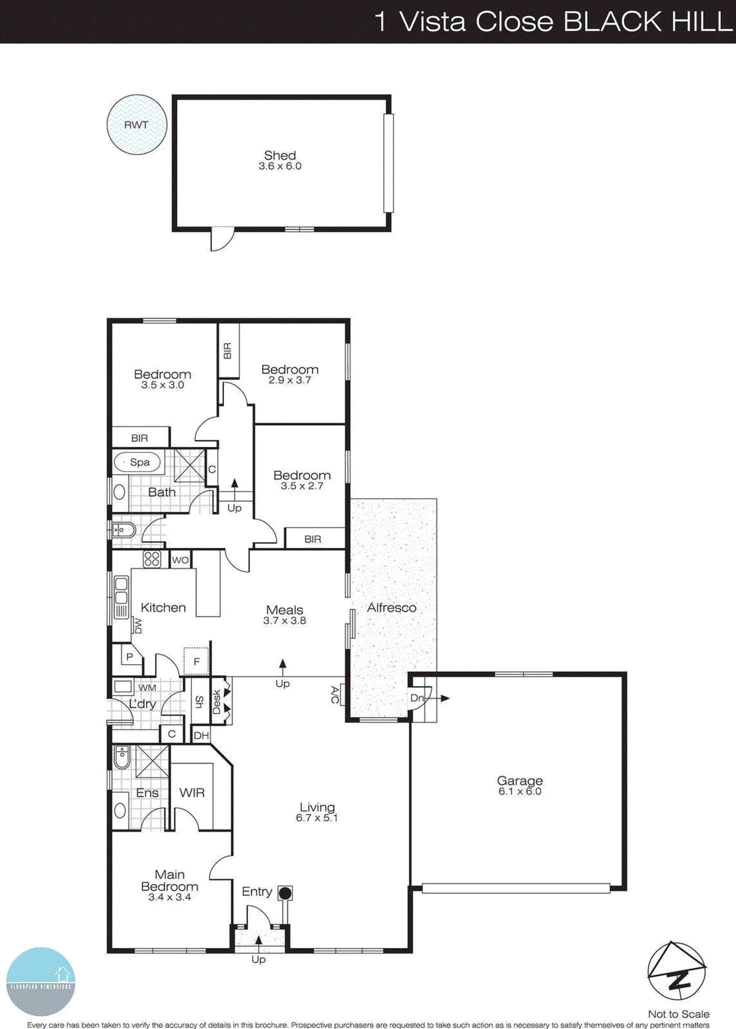 Floorplan of Homely house listing, 1 Vista Court, Black Hill VIC 3350
