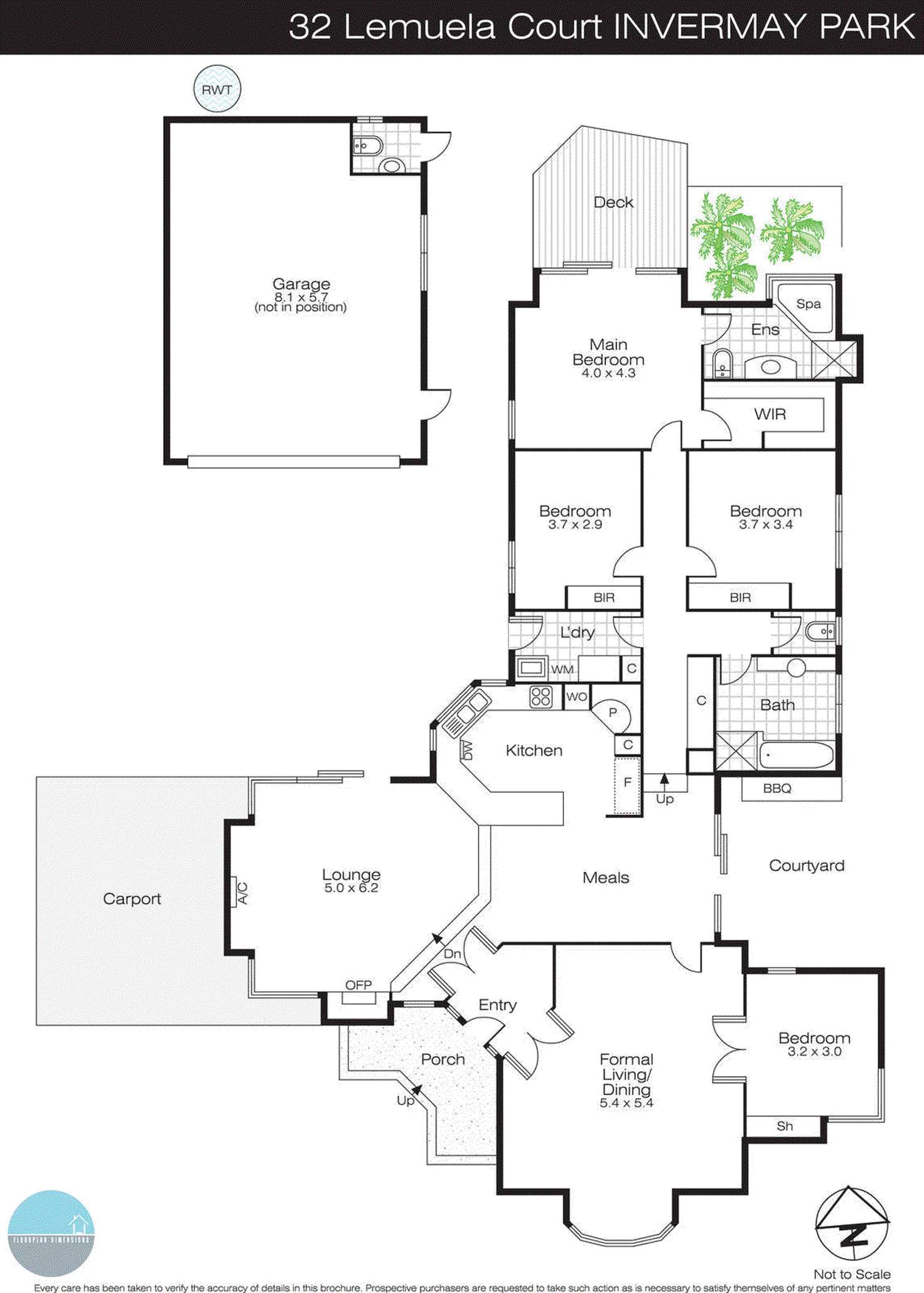 Floorplan of Homely house listing, 32 Lemuela Court, Invermay Park VIC 3350