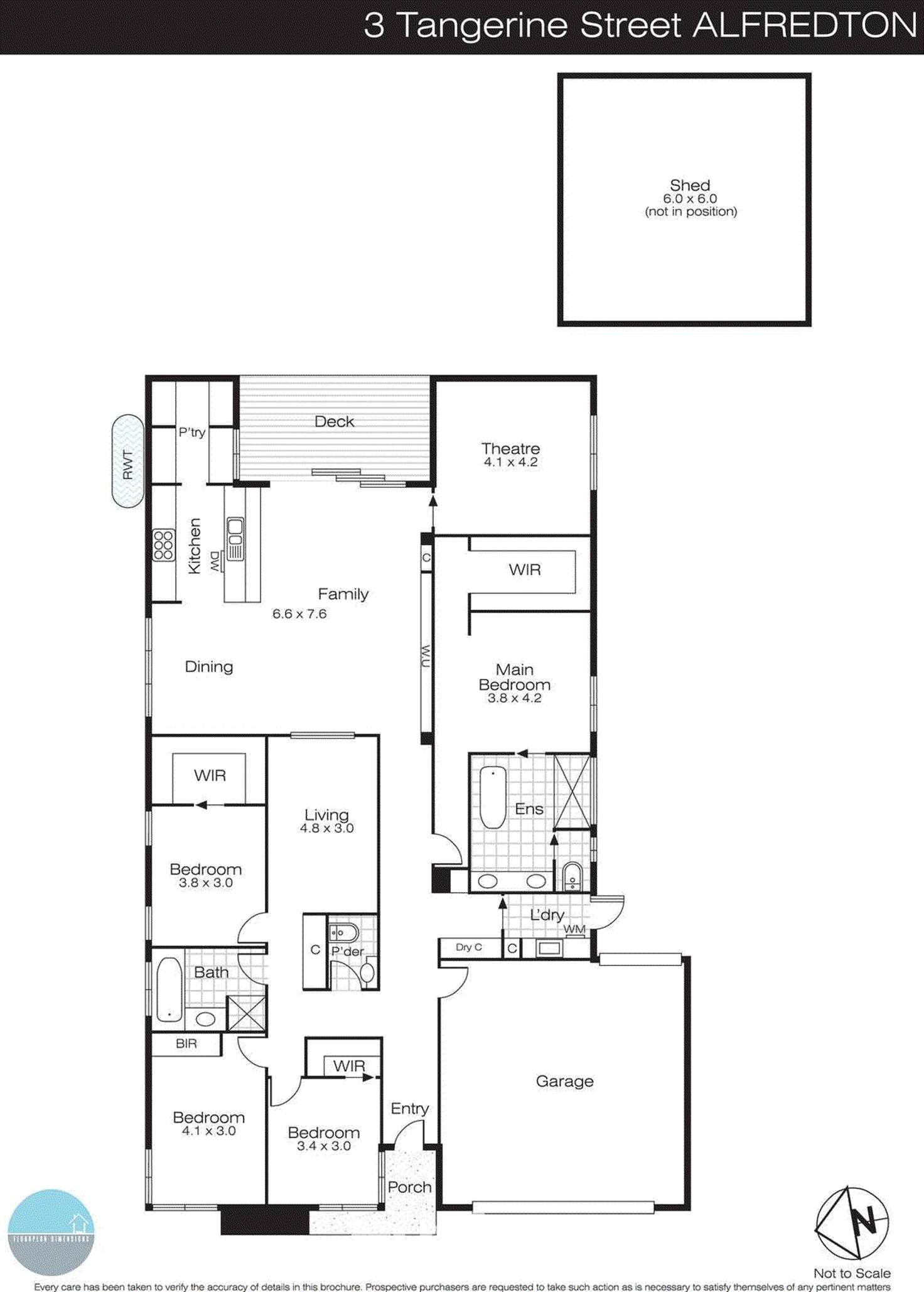 Floorplan of Homely house listing, 3 Tangerine Street, Alfredton VIC 3350