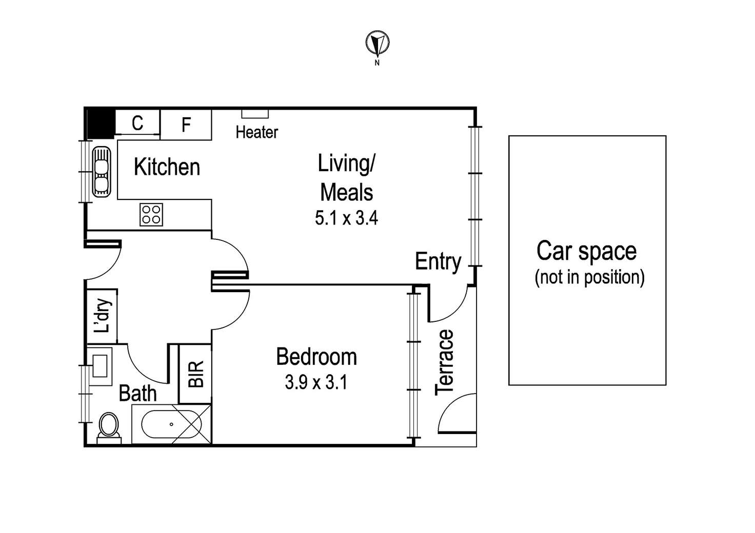 Floorplan of Homely apartment listing, 4/6 Rocke Street, Ivanhoe VIC 3079