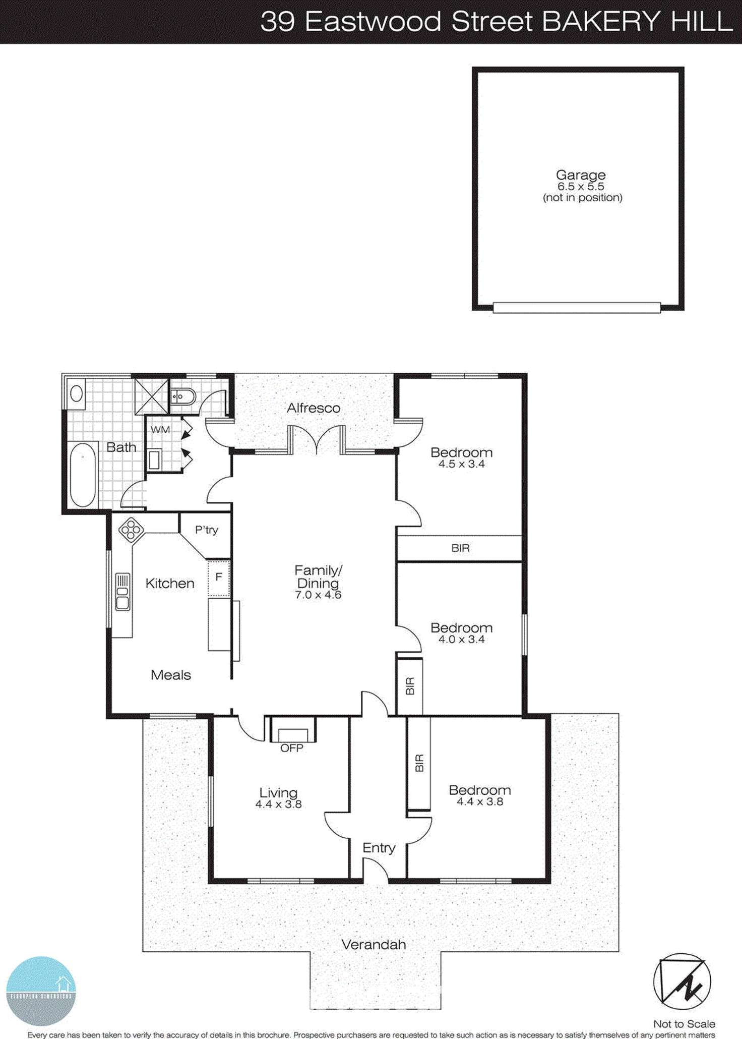 Floorplan of Homely house listing, 39 Eastwood Street, Bakery Hill VIC 3350