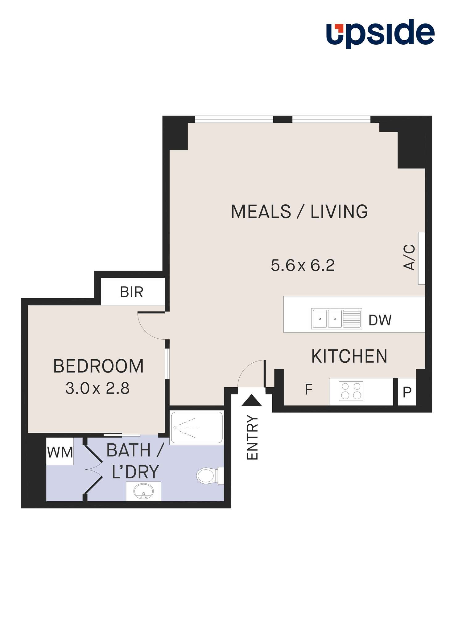 Floorplan of Homely apartment listing, 701/270 King Street, Melbourne VIC 3000