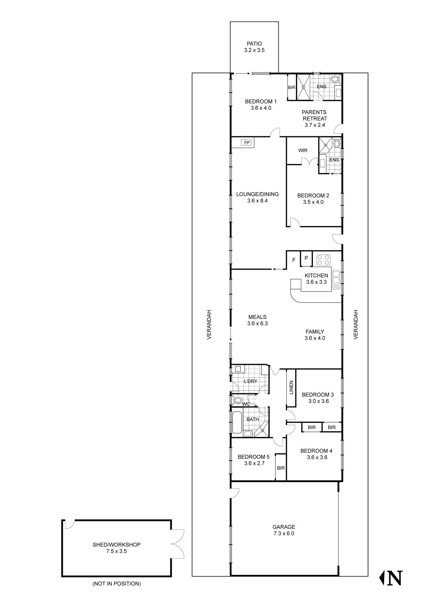 Floorplan of Homely house listing, 23 Mcdonald Drive, Wandong VIC 3758