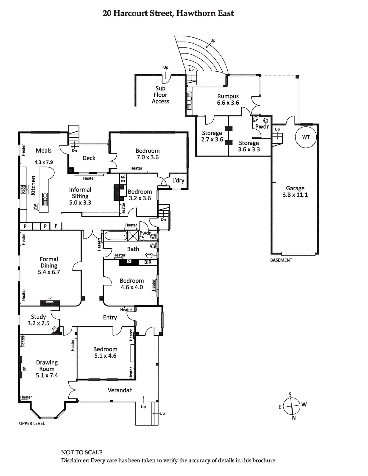 Floorplan of Homely house listing, 20 Harcourt Street, Hawthorn East VIC 3123
