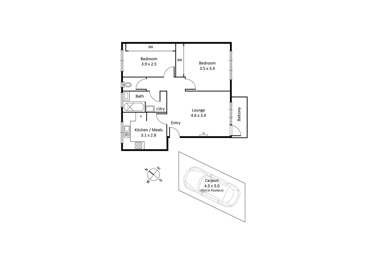 Floorplan of Homely apartment listing, 9/29 Champion Road, Williamstown North VIC 3016