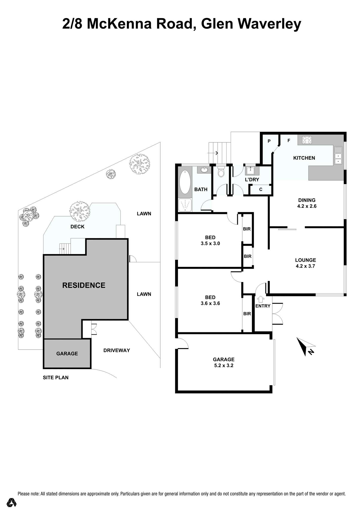 Floorplan of Homely unit listing, 2/8 McKenna Road, Glen Waverley VIC 3150