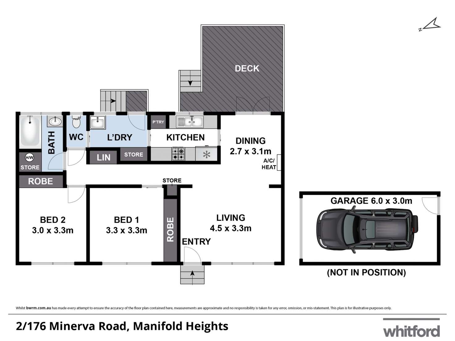 Floorplan of Homely unit listing, 2/176 Minerva Road, Manifold Heights VIC 3218