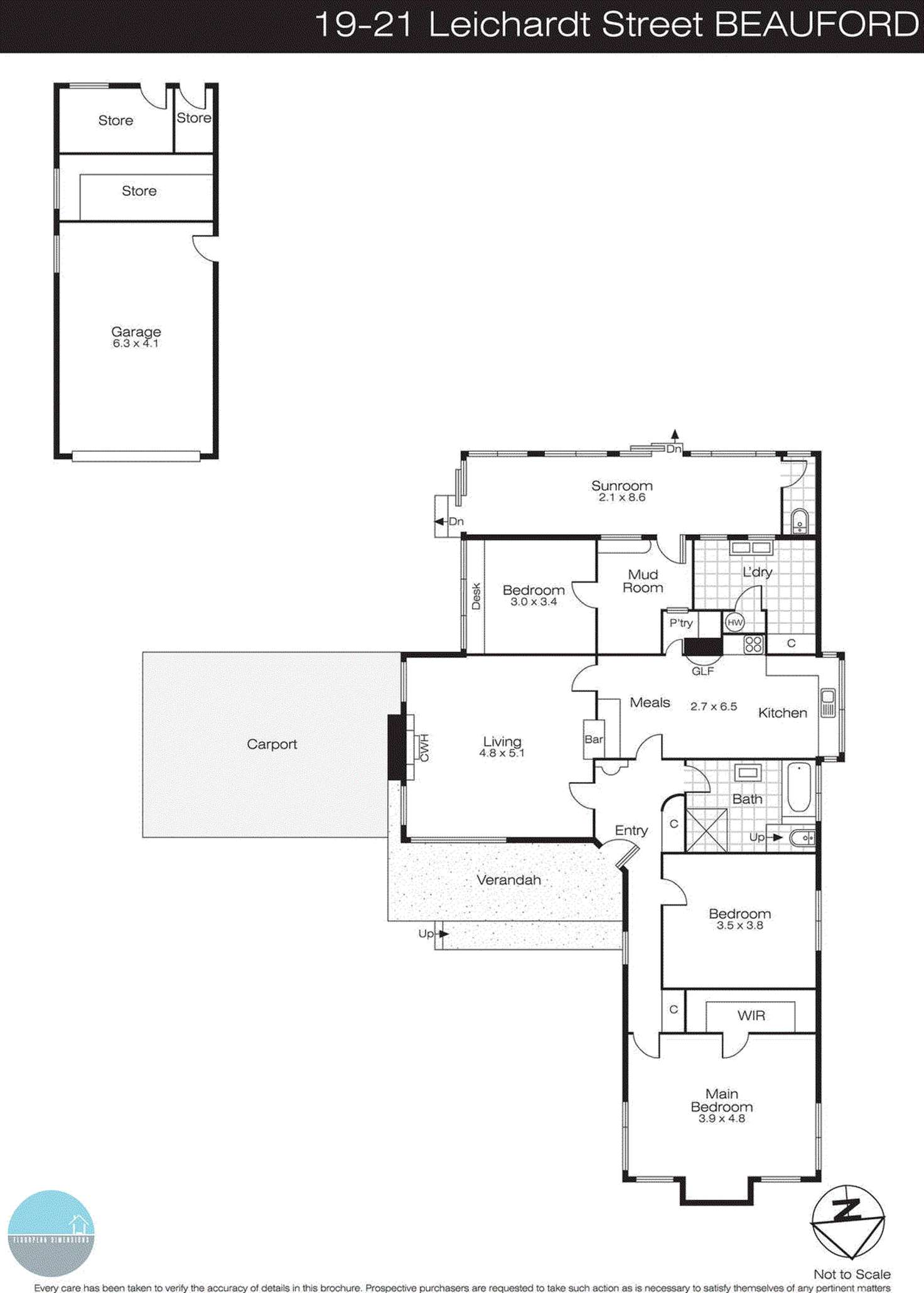 Floorplan of Homely house listing, 19 Leichardt Street, Beaufort VIC 3373