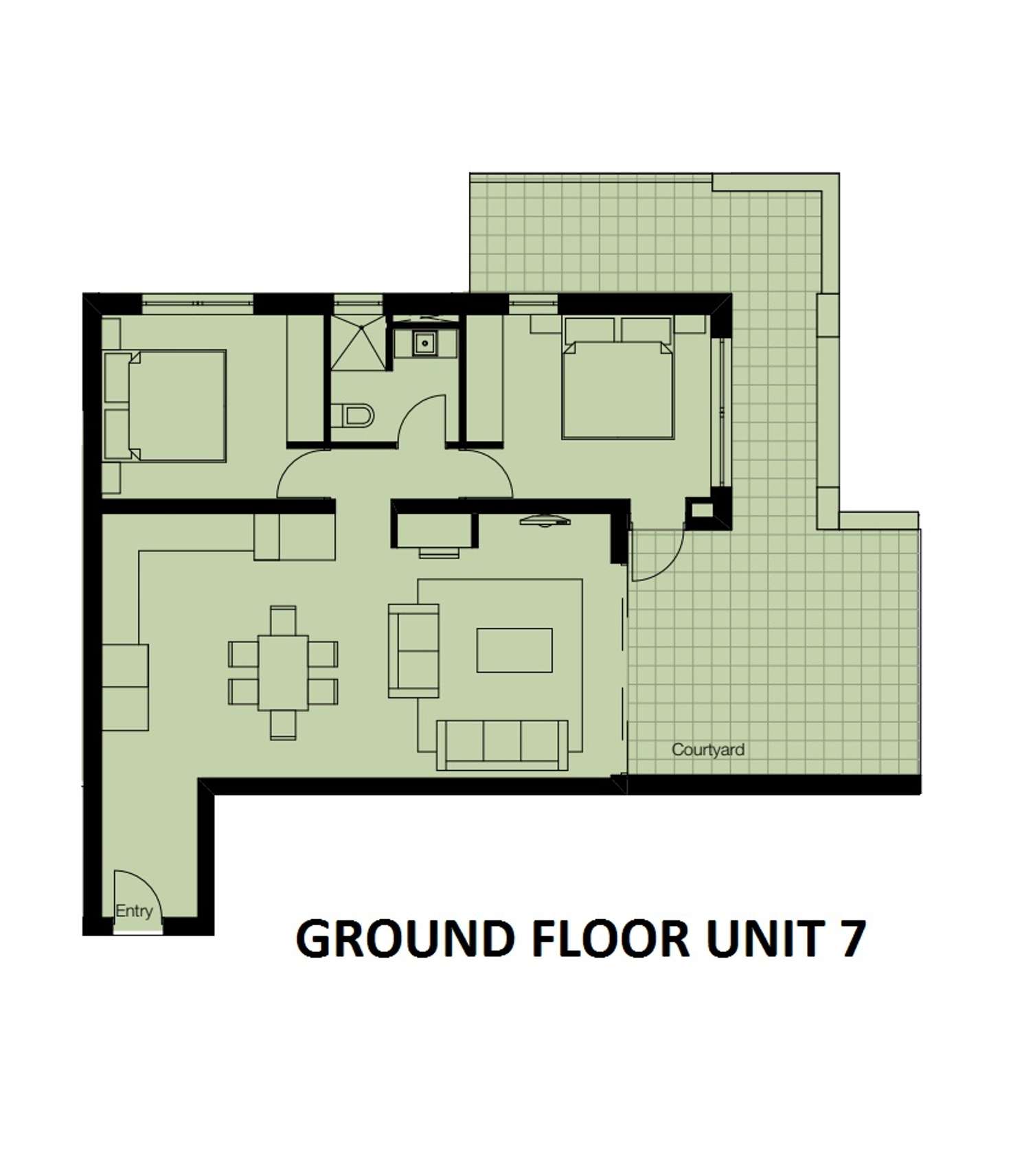 Floorplan of Homely unit listing, 7/2 Monckton Place, Caroline Springs VIC 3023