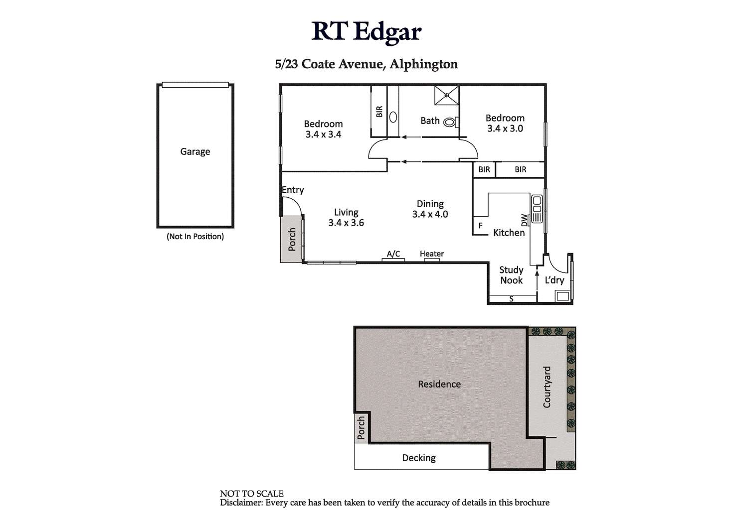 Floorplan of Homely villa listing, 5/23 Coate Avenue, Alphington VIC 3078
