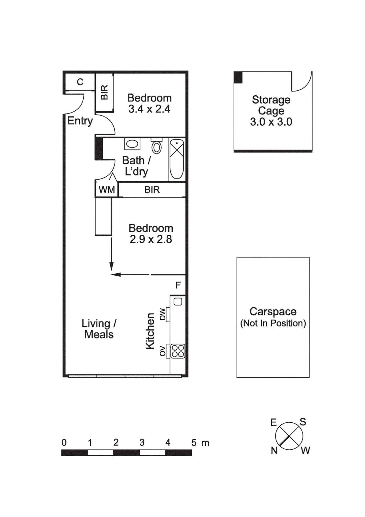 Floorplan of Homely apartment listing, 2001/18 Mt Alexander Road, Travancore VIC 3032