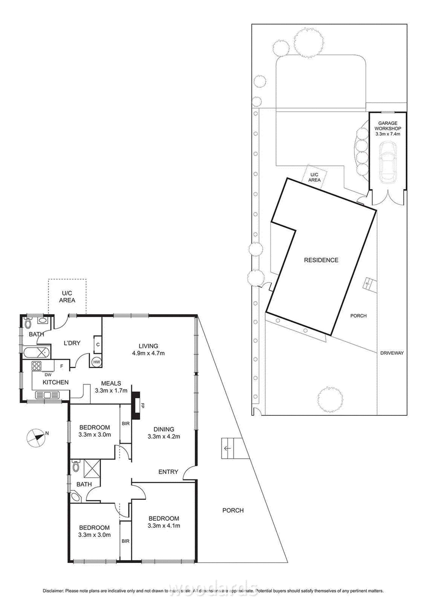 Floorplan of Homely house listing, 1 Curtin Street, Bentleigh East VIC 3165