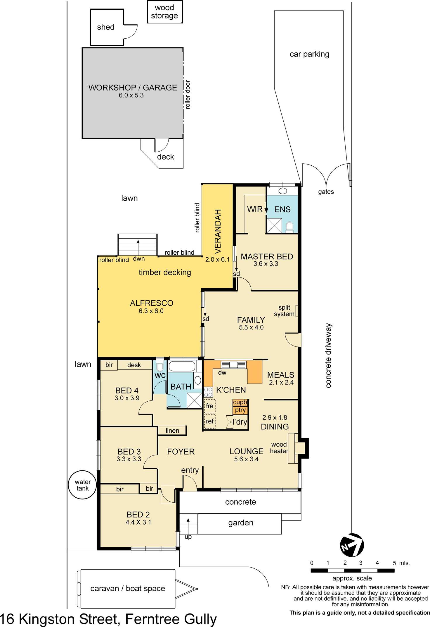Floorplan of Homely house listing, 16 Kingston Street, Ferntree Gully VIC 3156