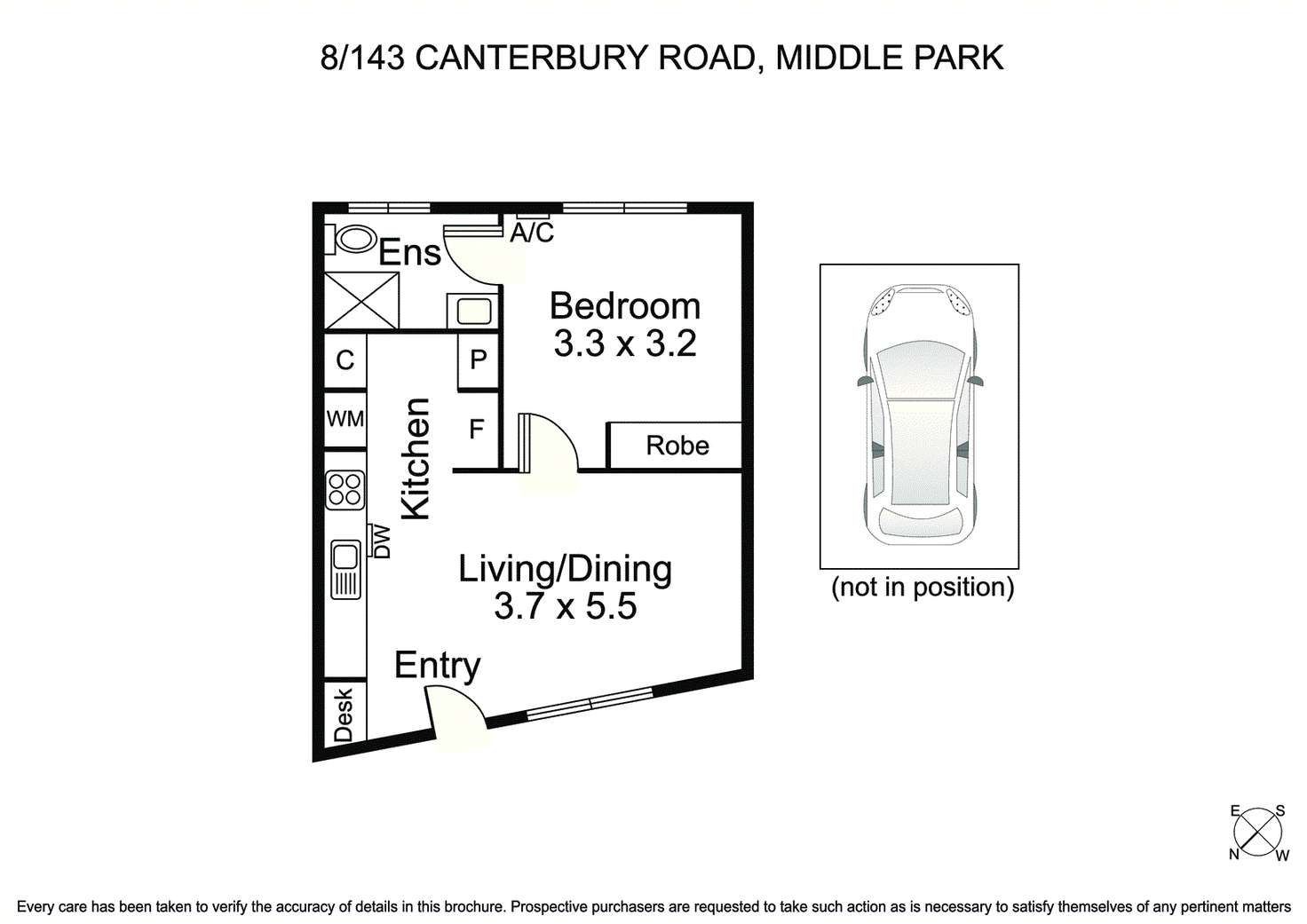 Floorplan of Homely apartment listing, 8/143 Canterbury Road Road, Middle Park VIC 3206