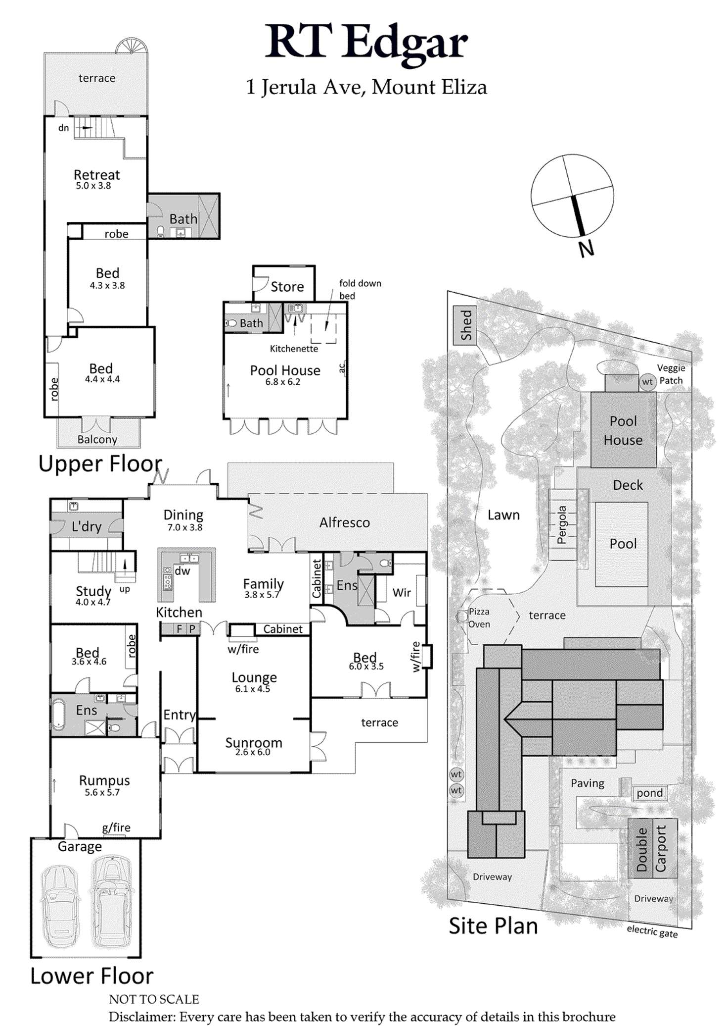 Floorplan of Homely house listing, 1 Jerula Avenue, Mount Eliza VIC 3930