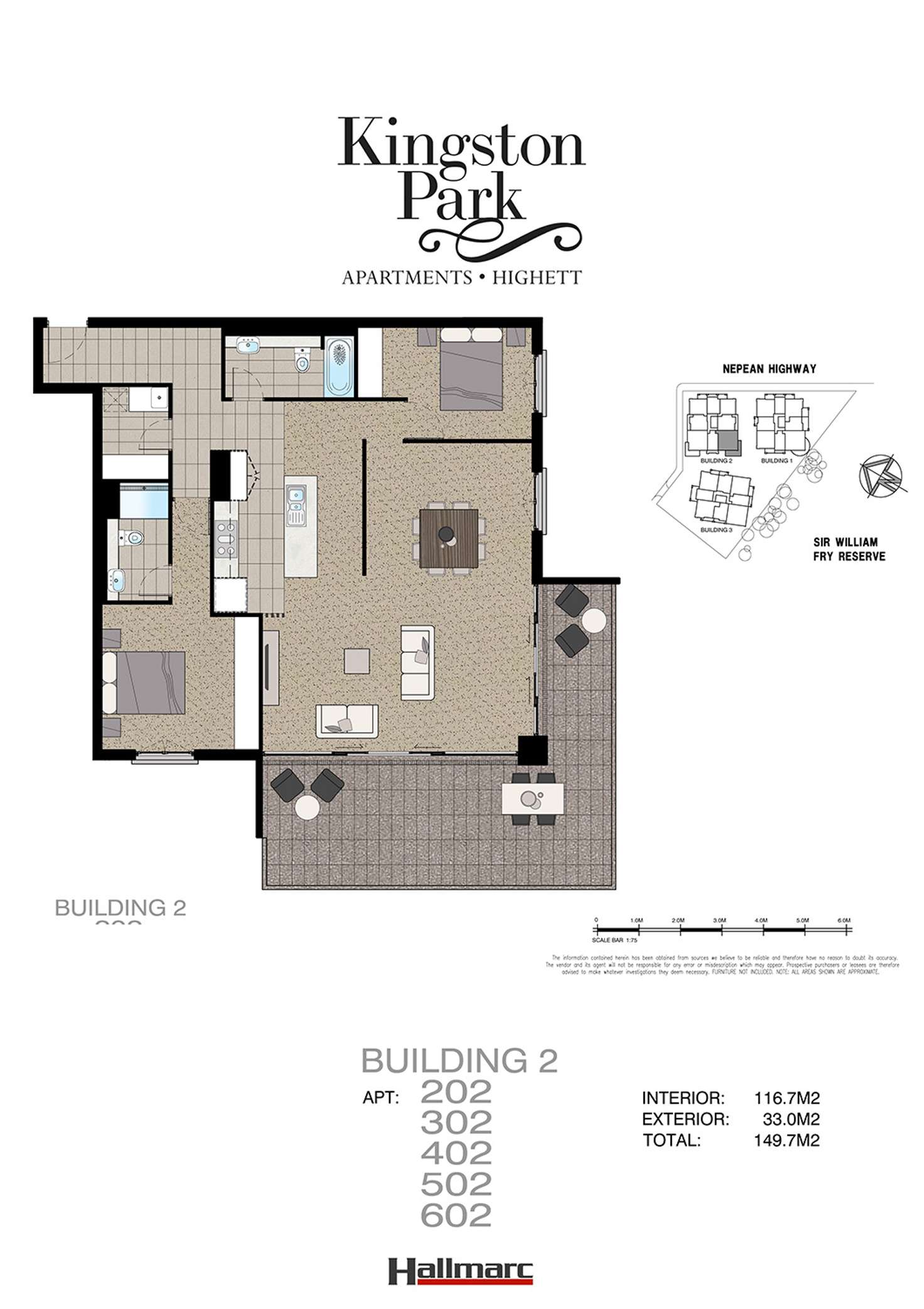 Floorplan of Homely apartment listing, 502/1146 Nepean Highway, Highett VIC 3190