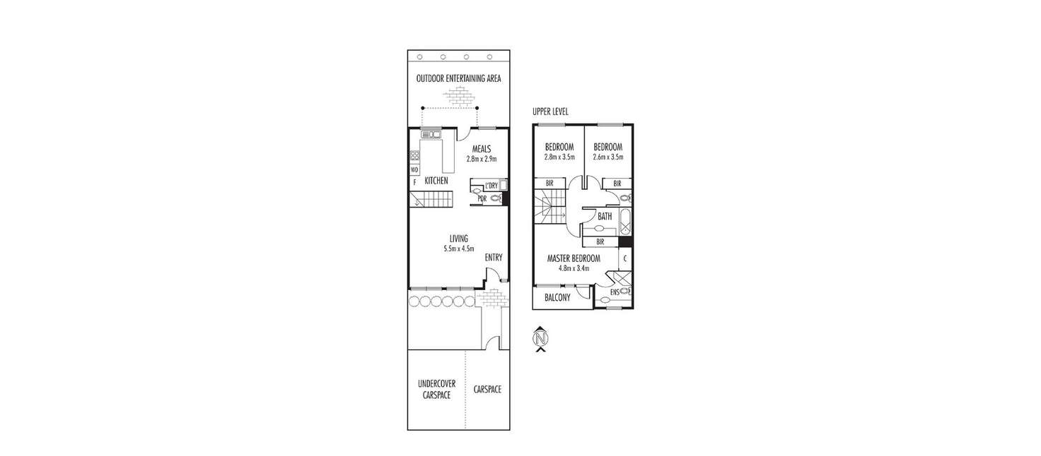 Floorplan of Homely townhouse listing, 18/1A Ripley Grove, Caulfield North VIC 3161