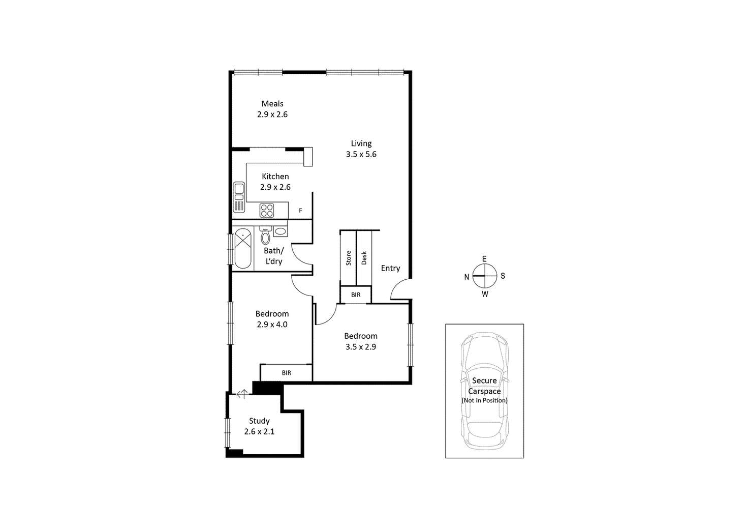 Floorplan of Homely apartment listing, 12A/19 Park Street, Hawthorn VIC 3122