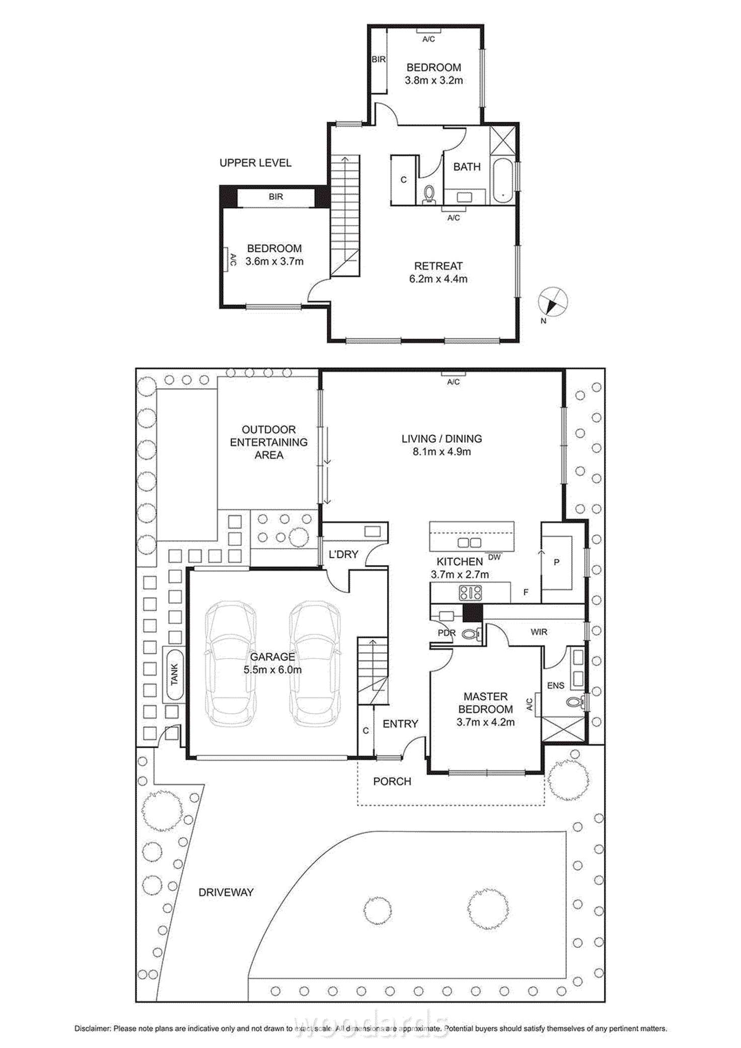 Floorplan of Homely townhouse listing, 1/16 Embankment Grove, Chelsea VIC 3196