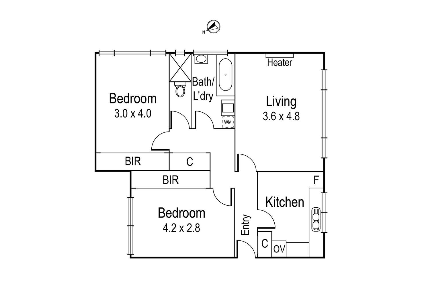 Floorplan of Homely apartment listing, 14/14 Merton Street, Ivanhoe VIC 3079