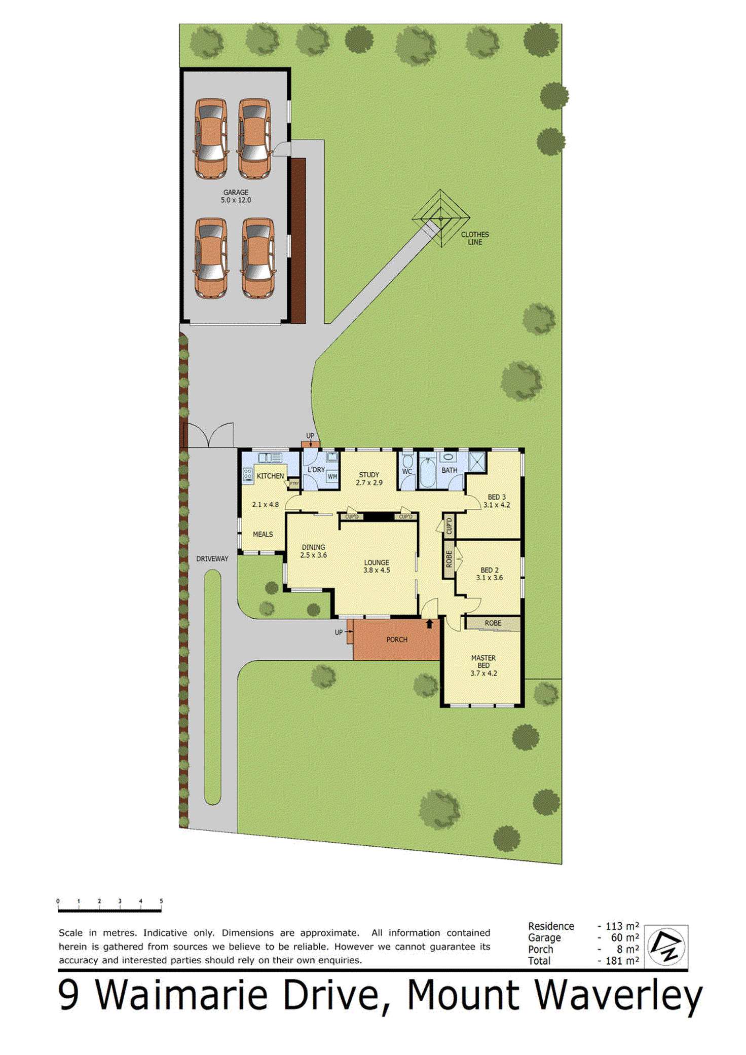 Floorplan of Homely house listing, 9 Waimarie Drive, Mount Waverley VIC 3149