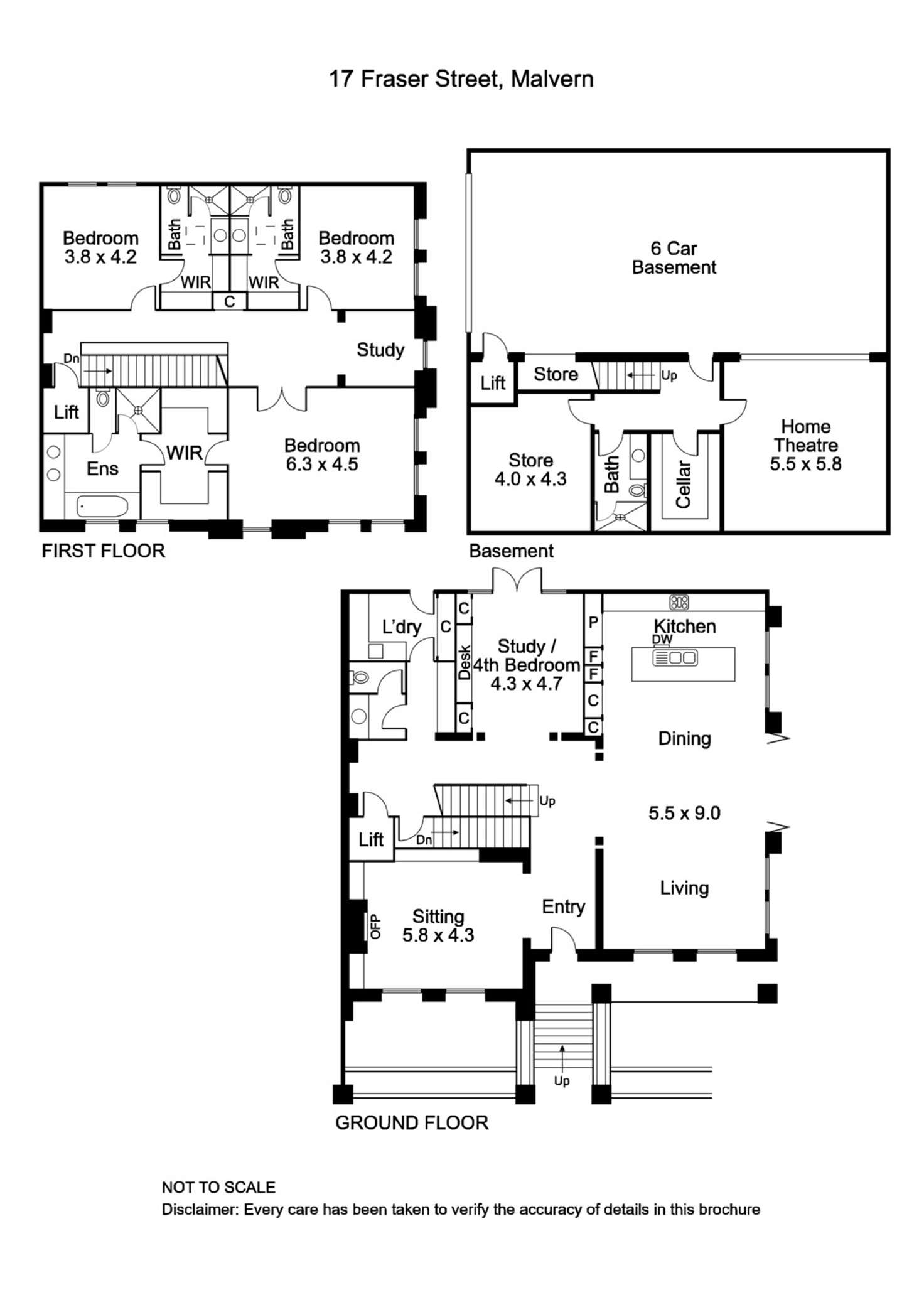 Floorplan of Homely house listing, 17 Fraser Street, Malvern VIC 3144