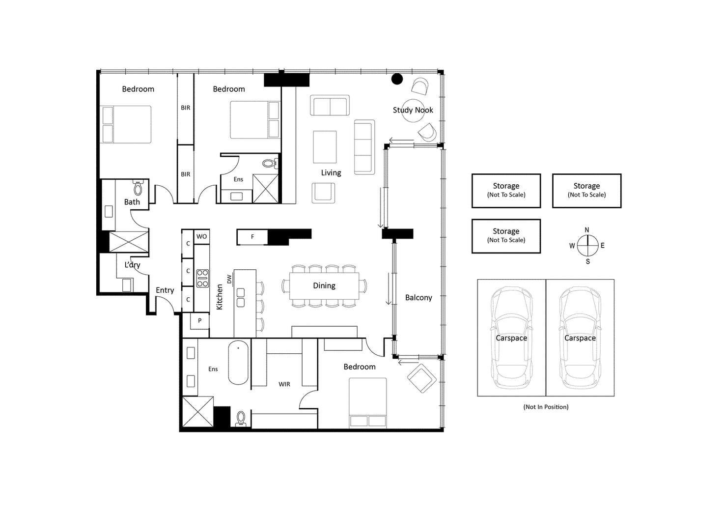 Floorplan of Homely apartment listing, 1302/478 St Kilda Road, Melbourne VIC 3004