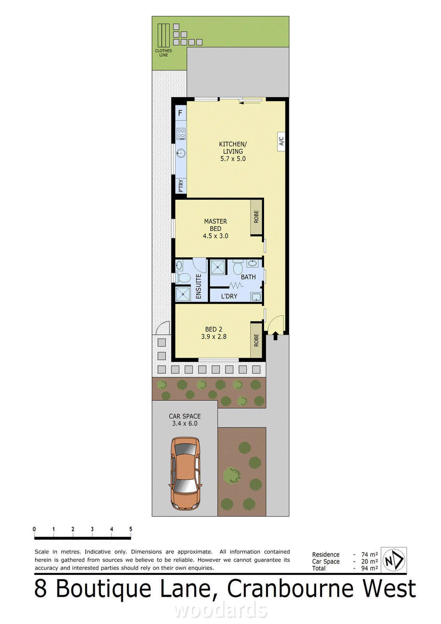 Floorplan of Homely townhouse listing, 8 Boutique Lane, Cranbourne West VIC 3977