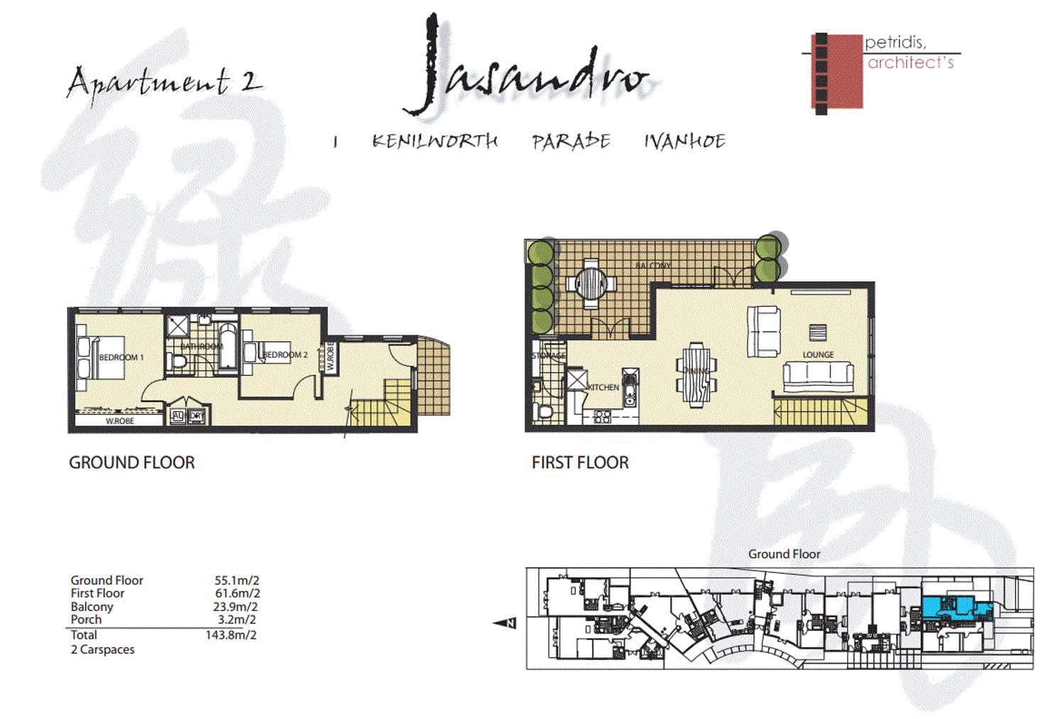 Floorplan of Homely apartment listing, 2/1 Kenilworth Parade Parade, Ivanhoe VIC 3079