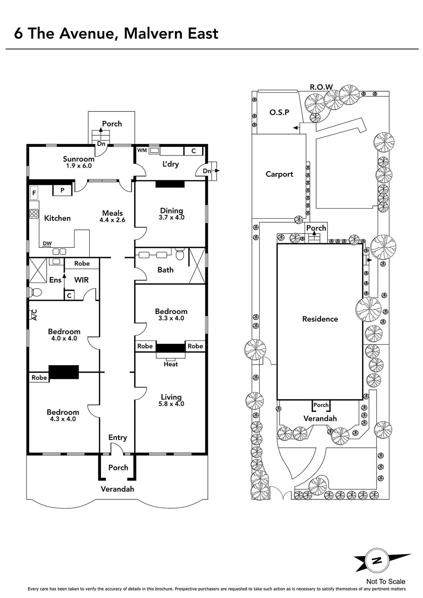 Floorplan of Homely house listing, 6 The Avenue, Malvern East VIC 3145