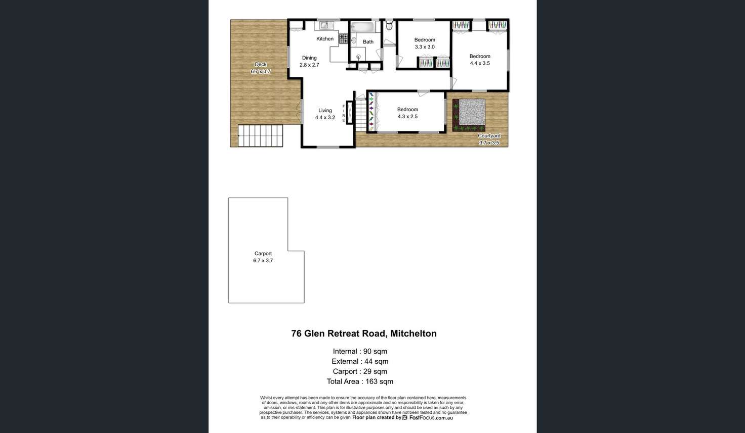 Floorplan of Homely house listing, 76 Glen Retreat Road, Mitchelton QLD 4053