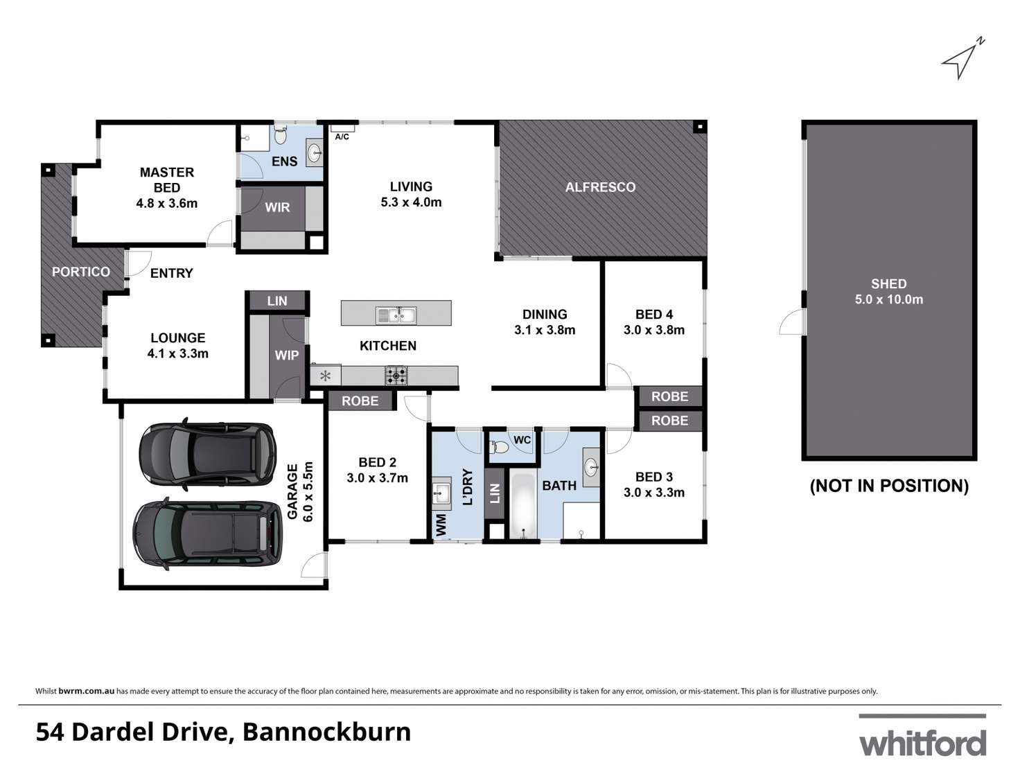 Floorplan of Homely house listing, 54 Dardel Drive, Bannockburn VIC 3331