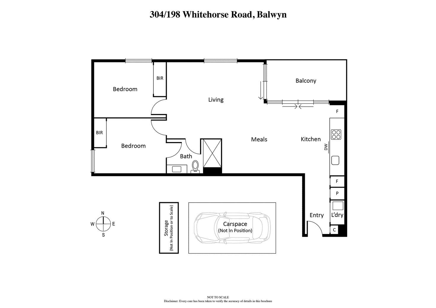 Floorplan of Homely apartment listing, 304/198 Whitehorse Road, Balwyn VIC 3103