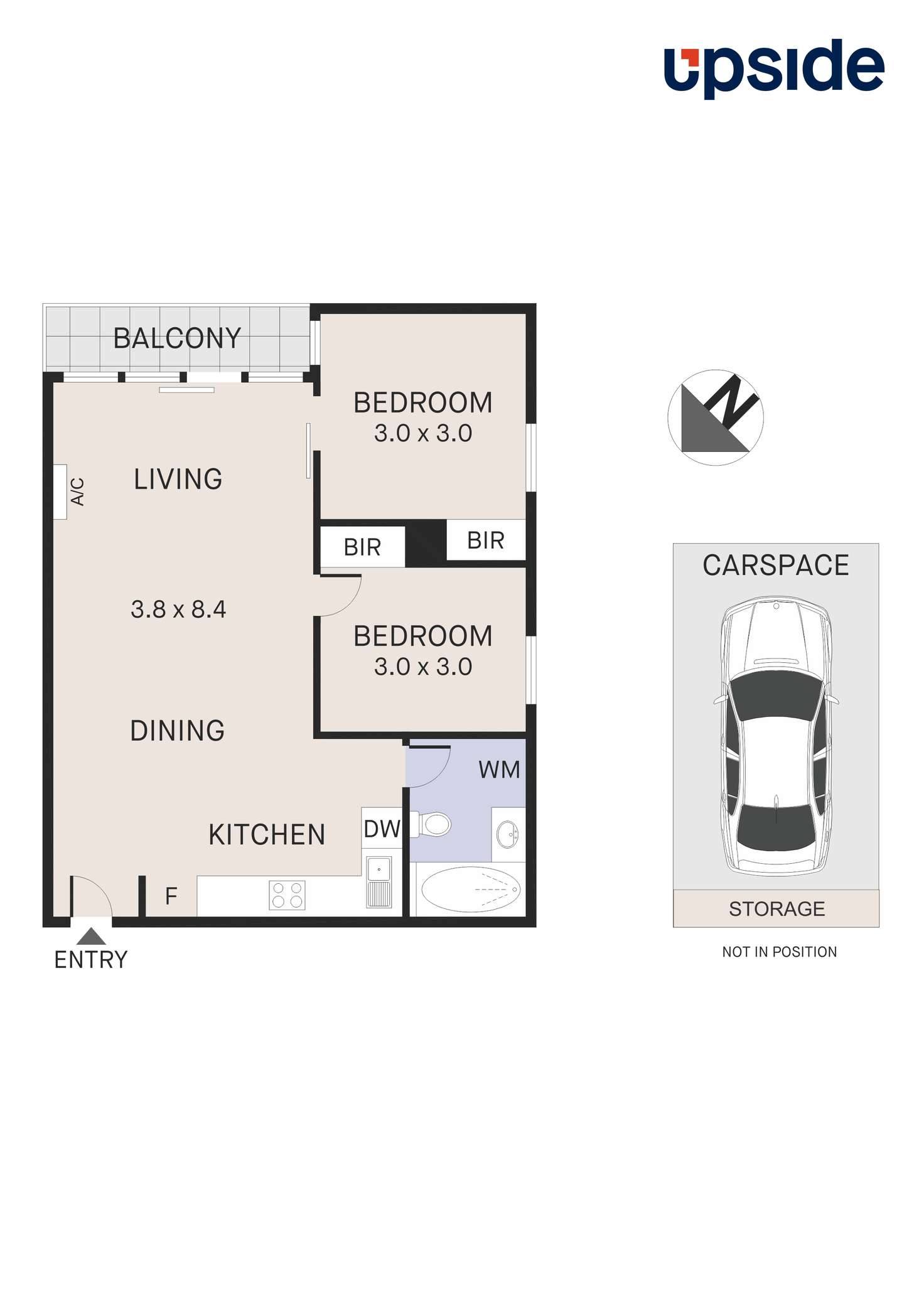 Floorplan of Homely unit listing, 504/118 Dudley Street, West Melbourne VIC 3003