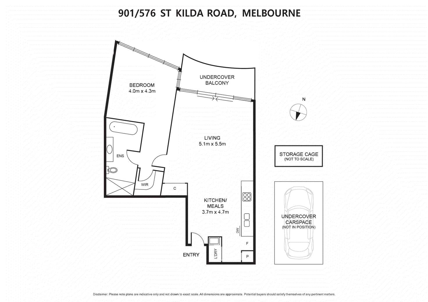 Floorplan of Homely apartment listing, 901/576 St Kilda Road, Melbourne VIC 3004