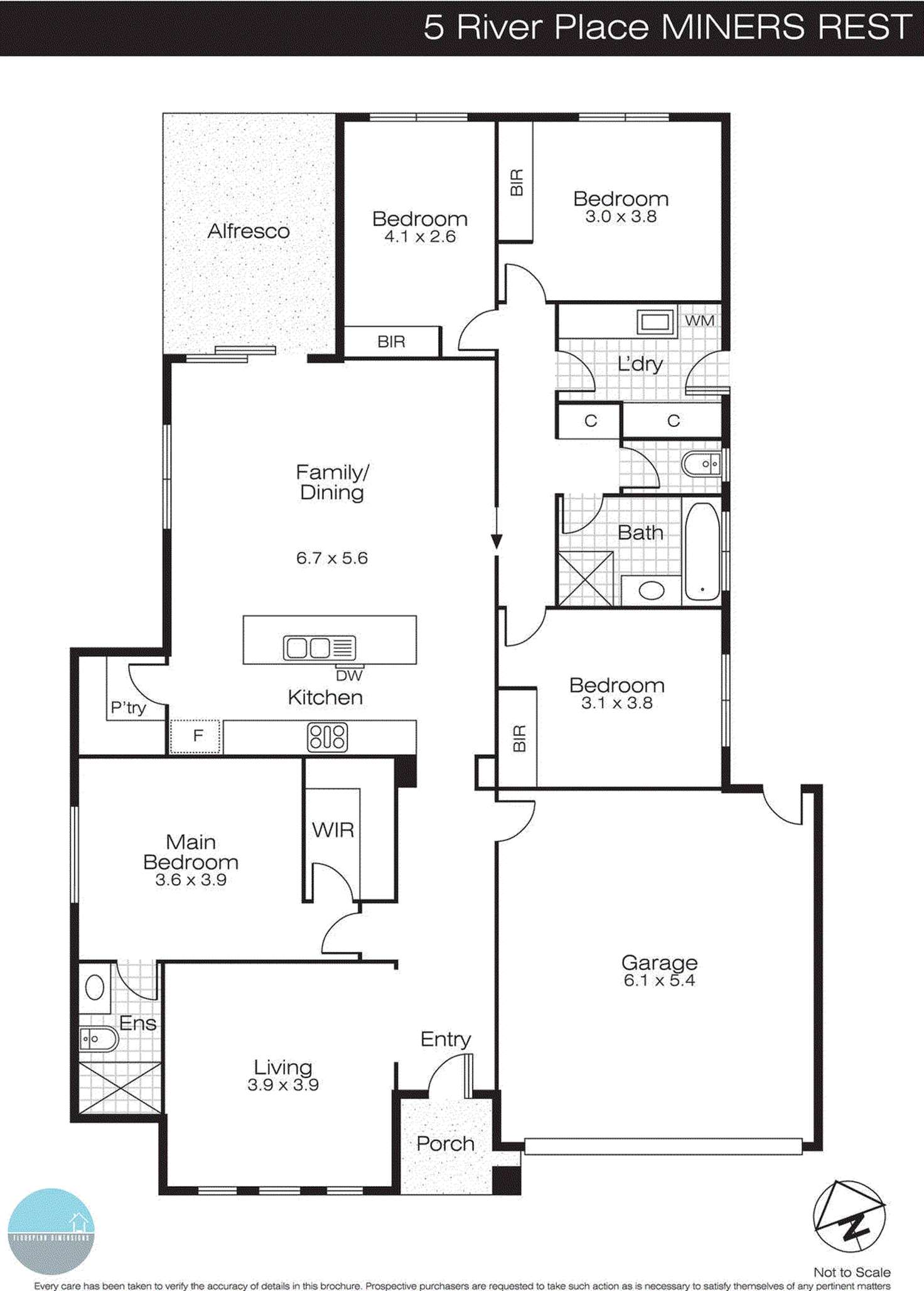 Floorplan of Homely house listing, 4 River Place, Miners Rest VIC 3352