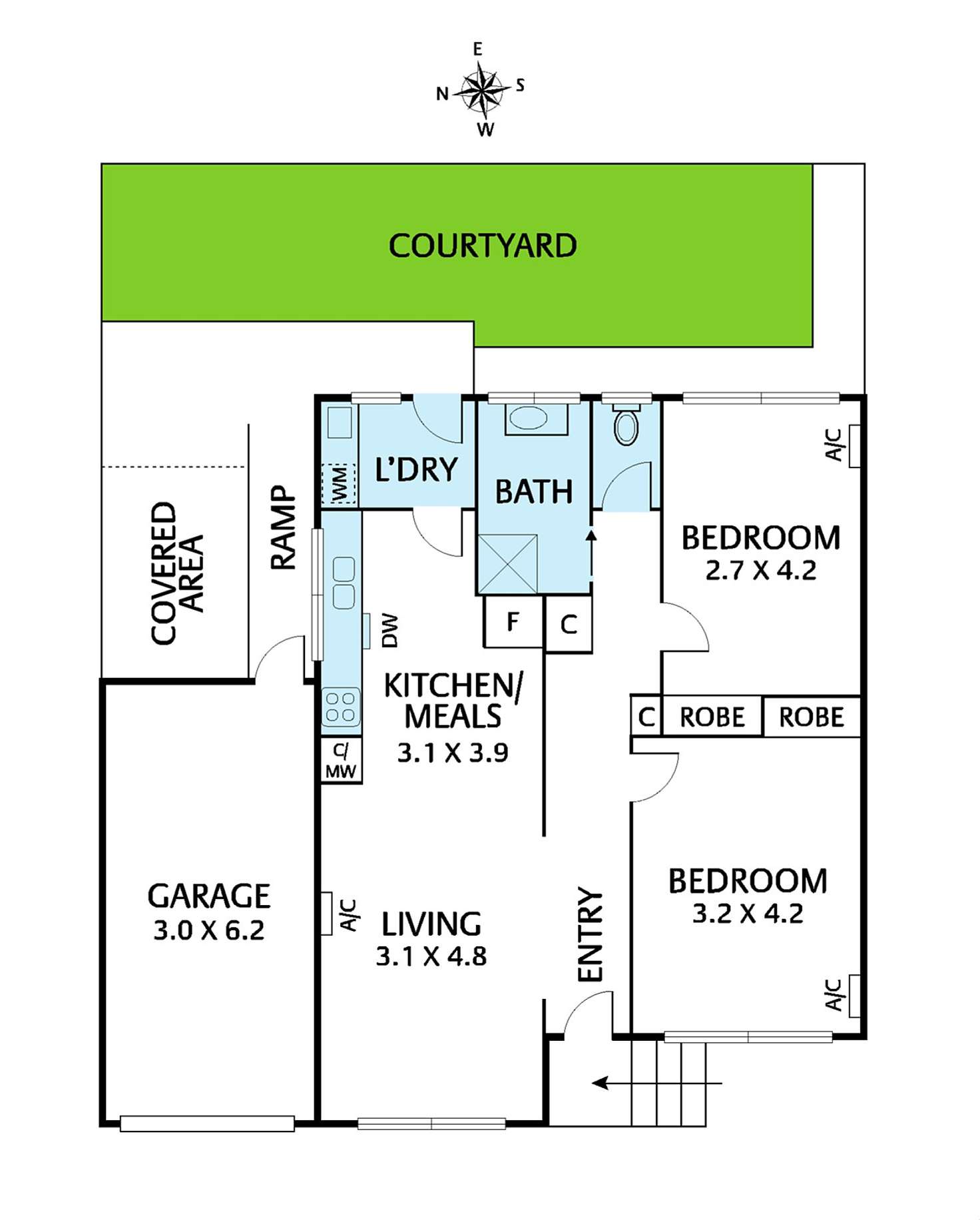 Floorplan of Homely unit listing, 3/85 Medway Street, Box Hill North VIC 3129