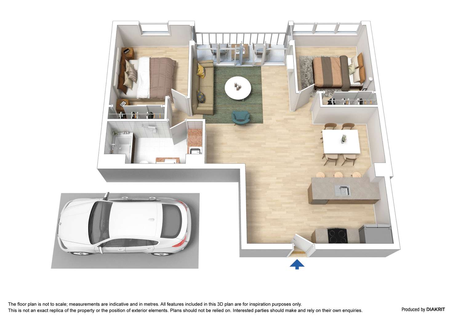 Floorplan of Homely apartment listing, 69/79 Whiteman Street, Southbank VIC 3006