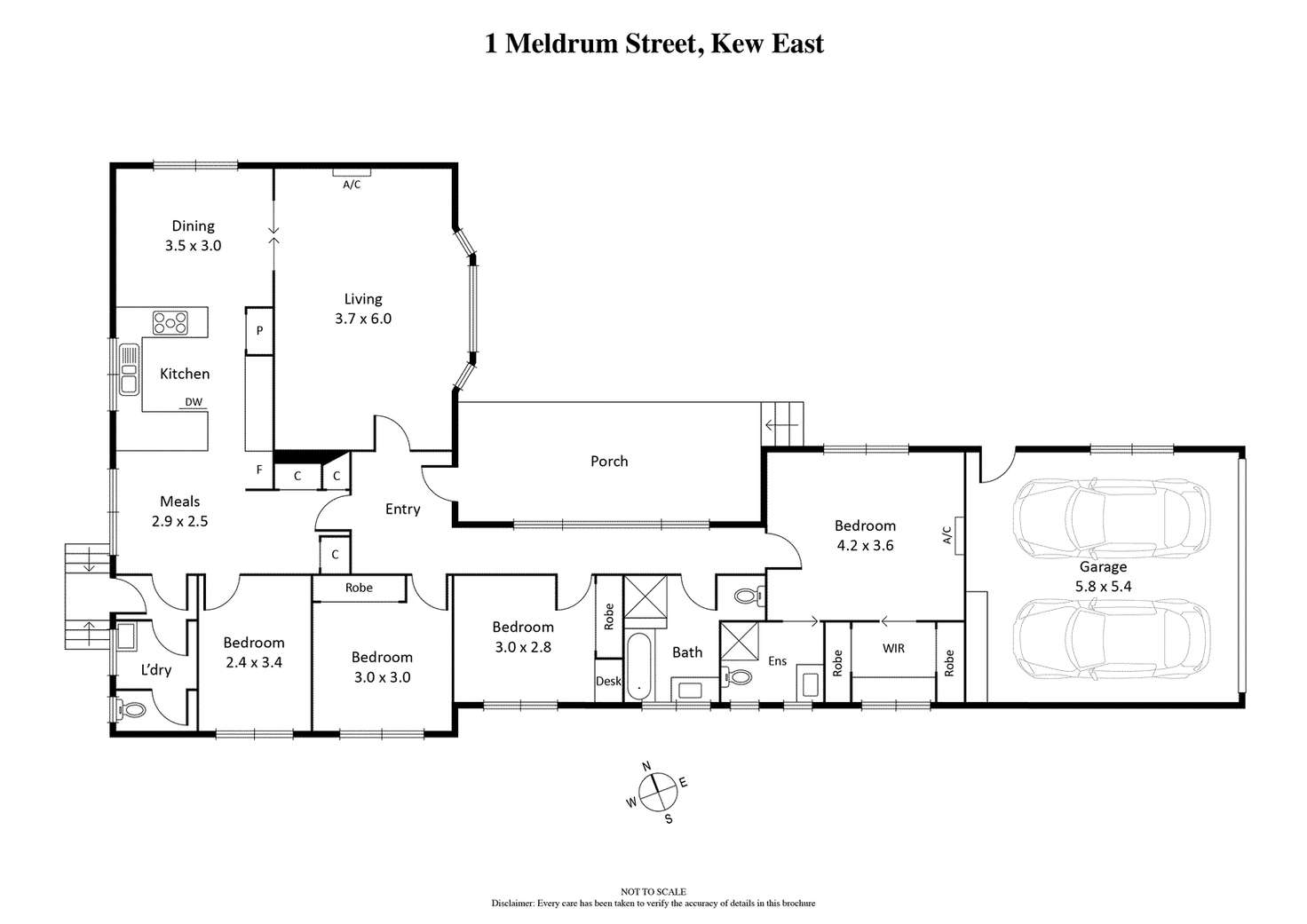 Floorplan of Homely house listing, 1 Meldrum Street, Kew East VIC 3102