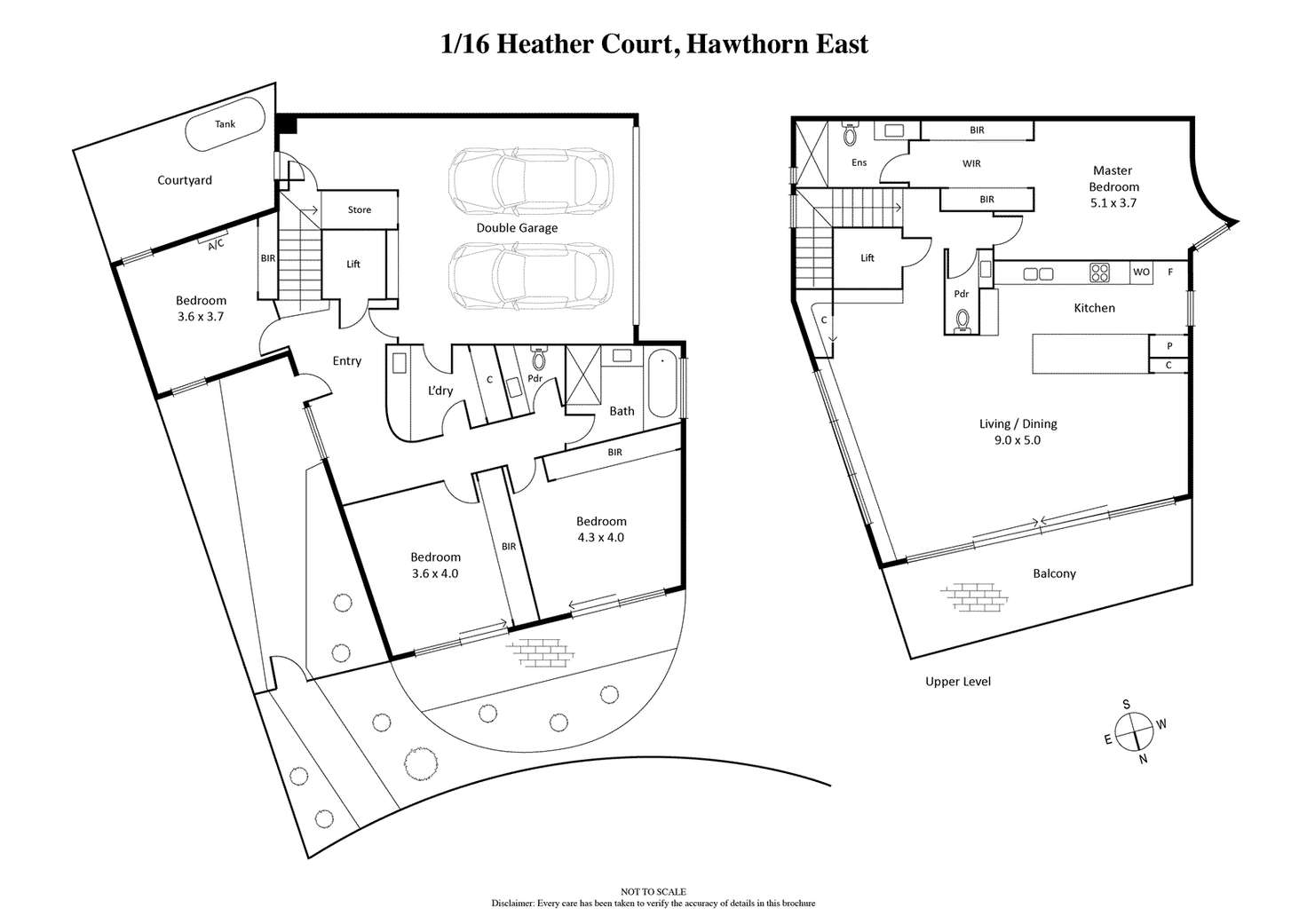 Floorplan of Homely house listing, 1/16 Heather Court, Hawthorn East VIC 3123