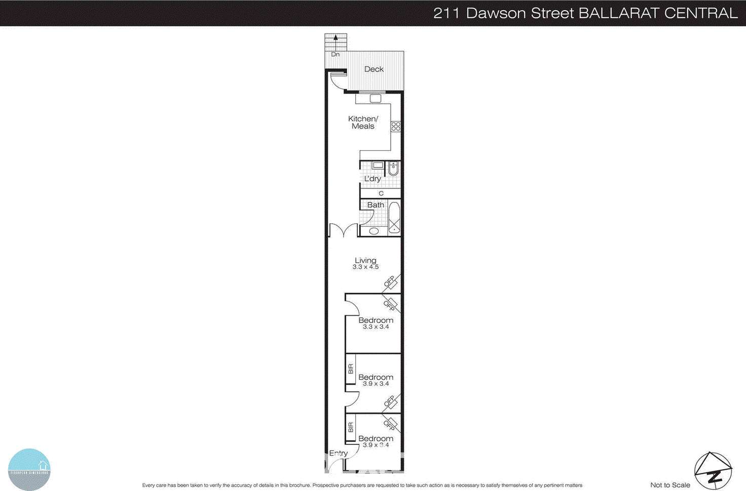 Floorplan of Homely house listing, 211 Dawson Street South, Ballarat Central VIC 3350